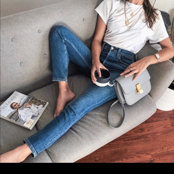 redone comfort stretch high rise ankle crop